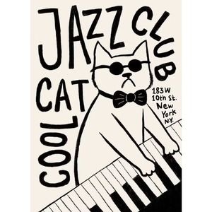 Cool Cat Jazz Club Poster
